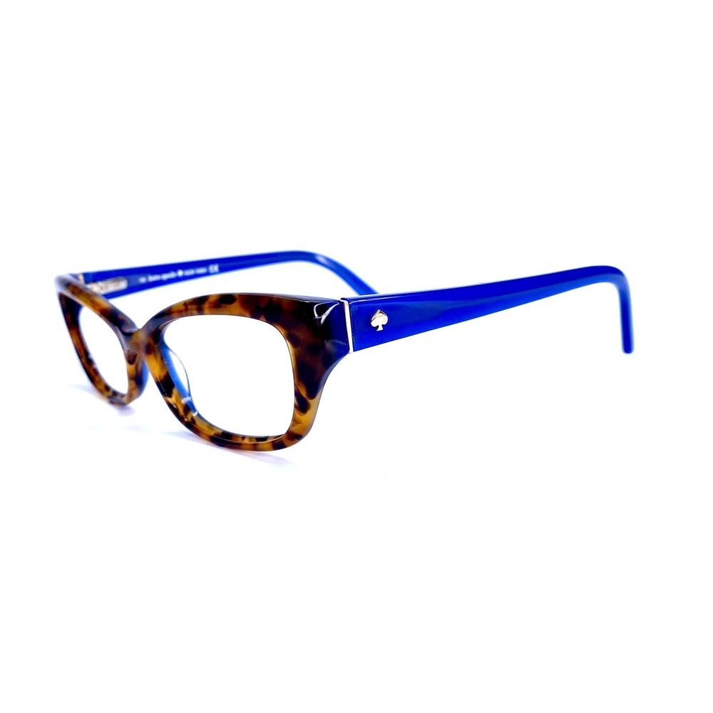 New Kate Spade Brown Tortoise Blue Cat Eye Glasses Catalina 0FN8 51 14 135